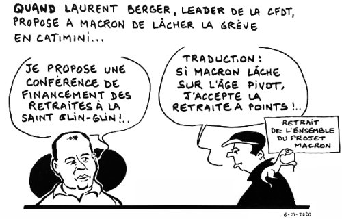 Quand Laurent Berger propose à Macron de lâcher la grève en catimini...
